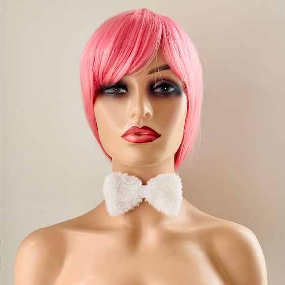 Pink Event Wig with Bangs for Halloween, Cosplay &  Events 🩷 NO FURTHER DISCOUNT - Picture 6 of 13